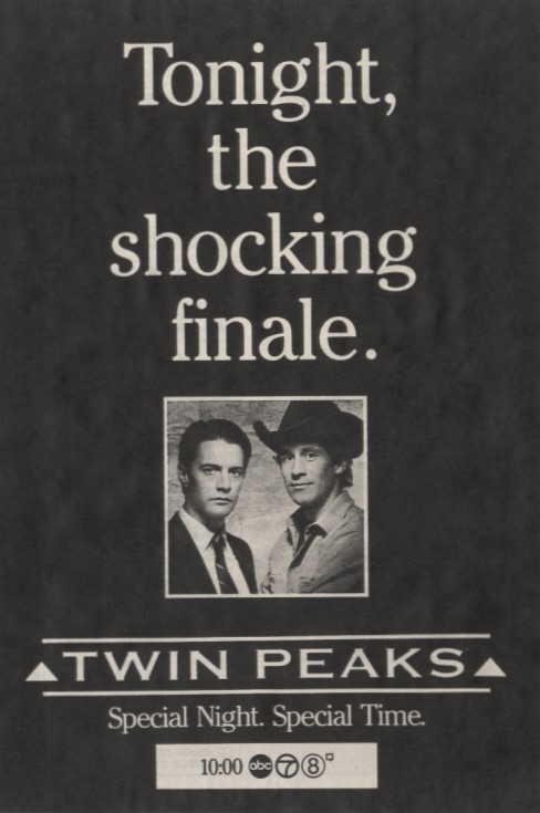 Twin Peaks Season 1 Finale TV Ad