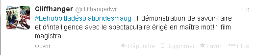Tweet le hobbit 2