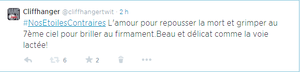 tweet nos étoiles contraires
