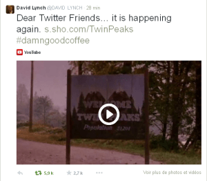 tweet david lynch