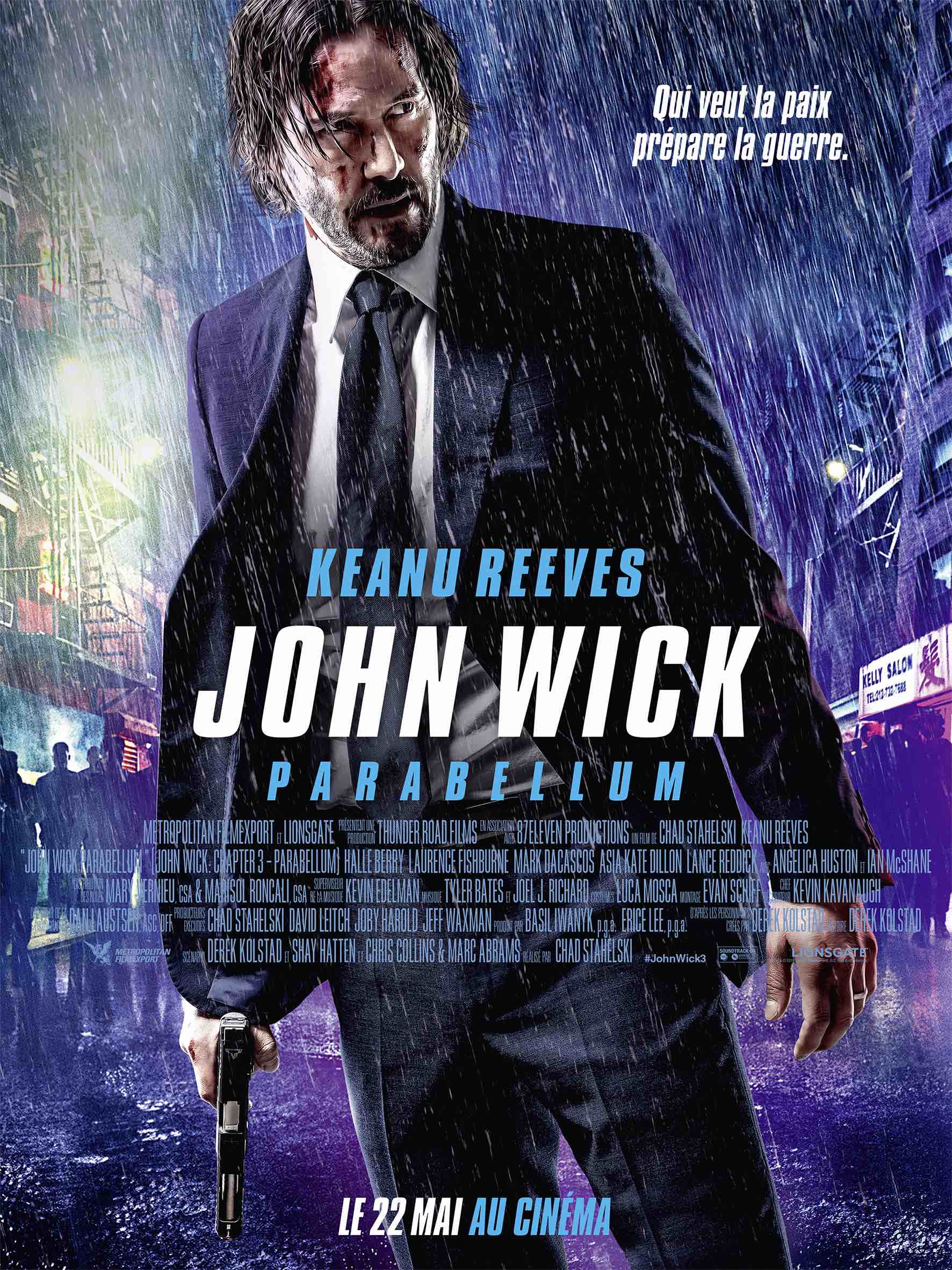 JOHN WICK PARABELLUM AFFICHE CLIFF AND CO