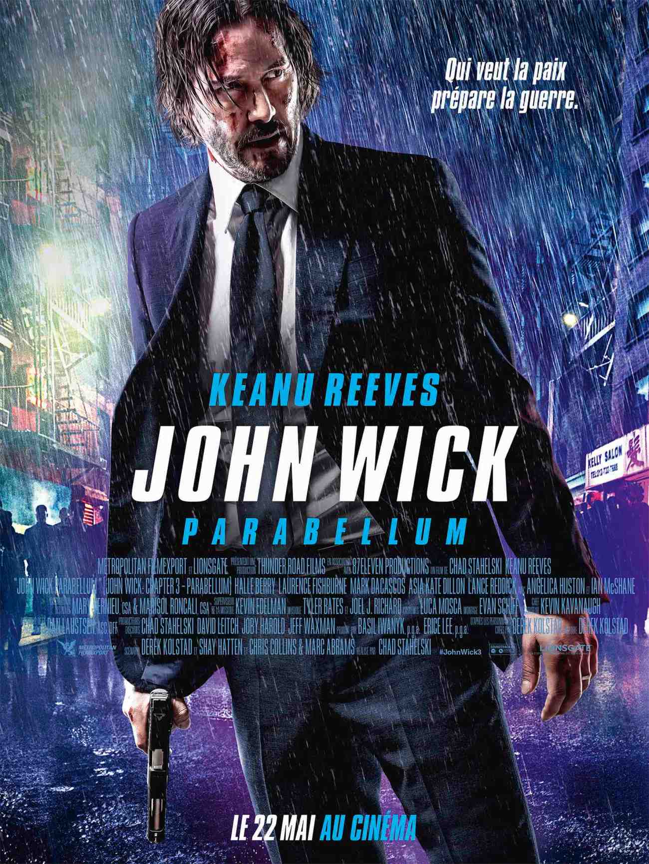 JOHN WICK PARABELLUM AFFICHE CLIFF AND CO